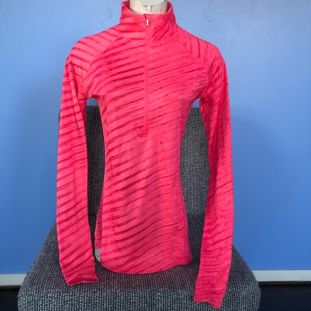Under Armour Striped Neon Pink Track Jacket